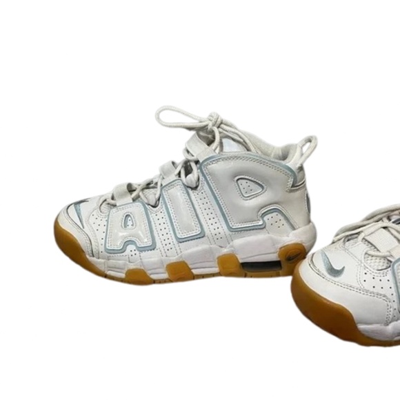 Nike Air More Uptempo Ocean Bliss White Aqua Gum 415082-107 Size 4.5Y (6 -6.5 W) - Picture 2 of 13